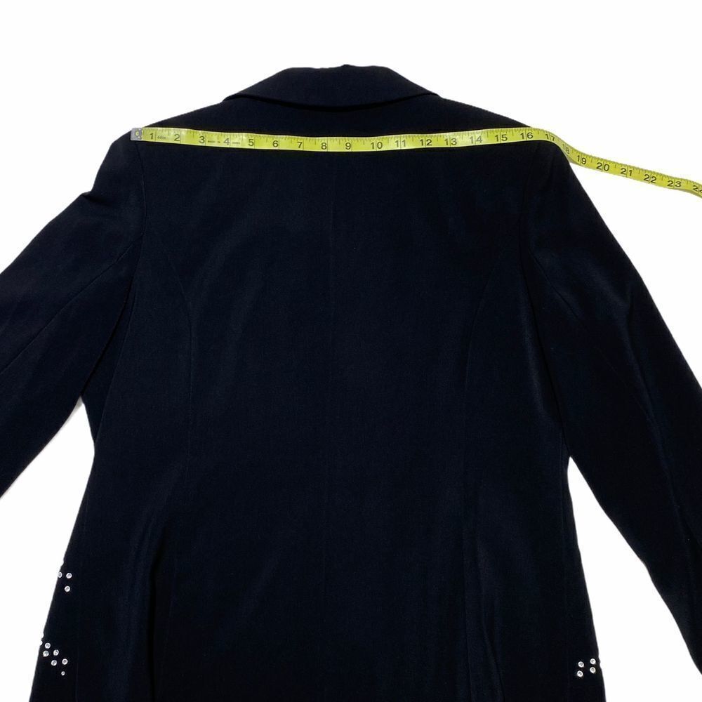 STUDIO B Asymmetrical Sequined Button Jacket 12 - Picture 8 of 11
